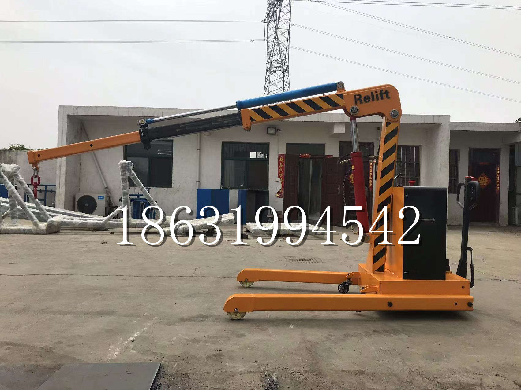 高平市久征定做3吨三轮随车吊 农用园林绿化移树吊 平板工程用小吊机